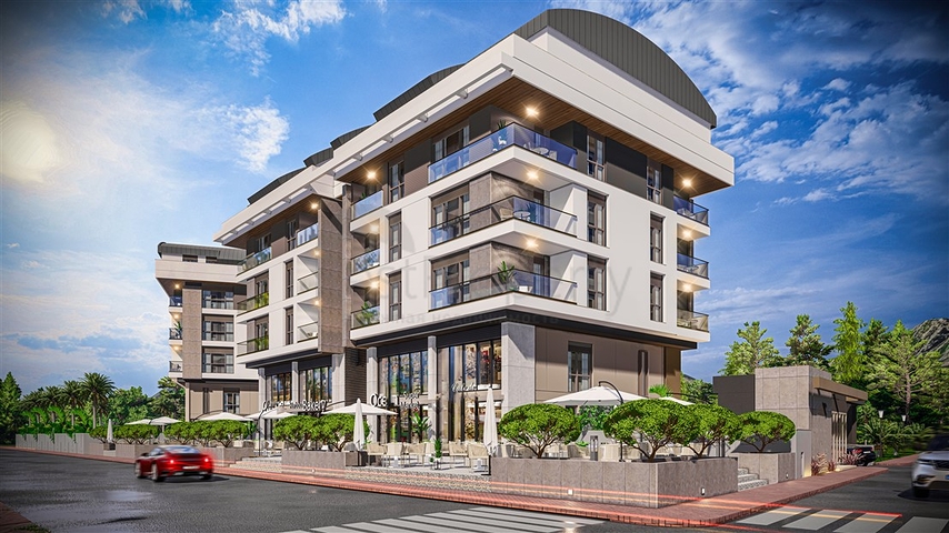 شقق دوبلكس 2 + 1 في حي البرسيمون-أنطاليا