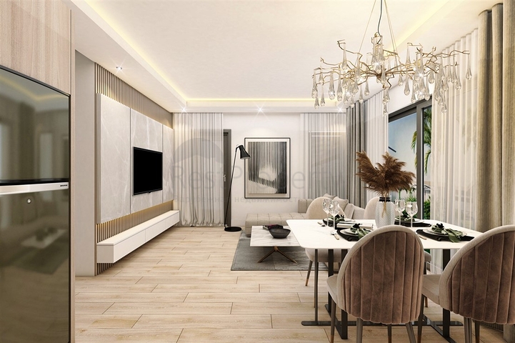 شقق دوبلكس 2 + 1 في حي البرسيمون-أنطاليا