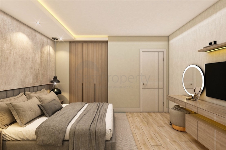 شقق دوبلكس 2 + 1 في حي البرسيمون-أنطاليا