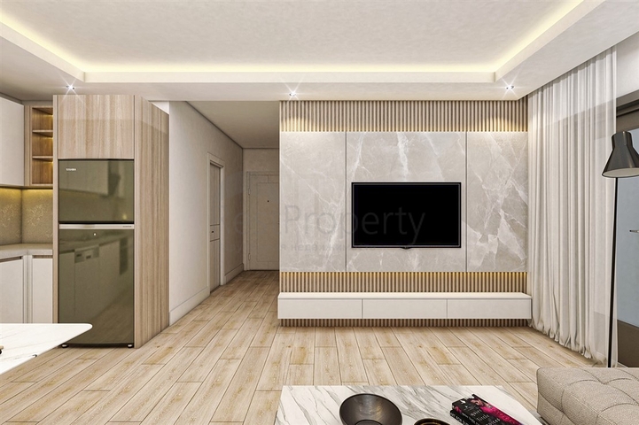 شقق دوبلكس 2 + 1 في حي البرسيمون-أنطاليا