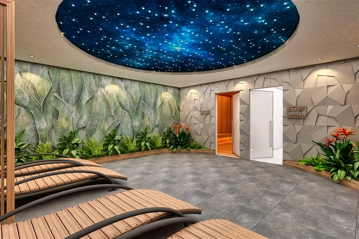 شقق دوبلكس 2 + 1 في حي البرسيمون-أنطاليا