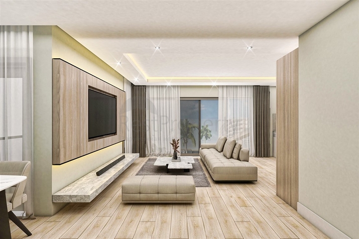 شقق دوبلكس 2 + 1 في حي البرسيمون-أنطاليا