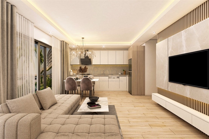 شقق دوبلكس 2 + 1 في حي البرسيمون-أنطاليا