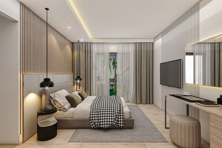 شقق دوبلكس 2 + 1 في حي البرسيمون-أنطاليا