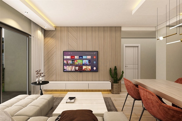 شقق دوبلكس 2 + 1 في حي البرسيمون-أنطاليا