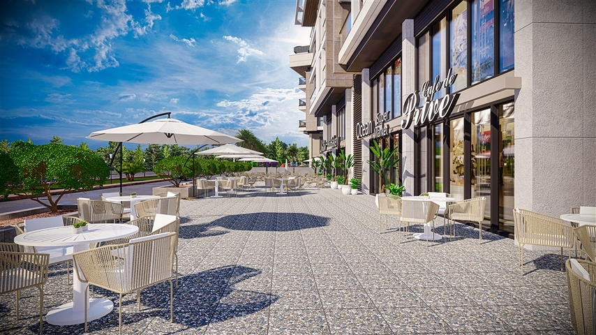 شقق دوبلكس 2 + 1 في حي البرسيمون-أنطاليا