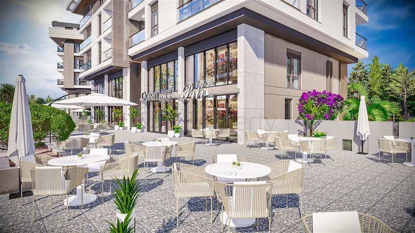 شقق دوبلكس 2 + 1 في حي البرسيمون-أنطاليا