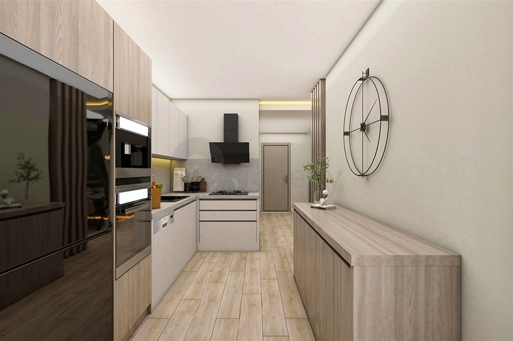 شقق دوبلكس 2 + 1 في حي البرسيمون-أنطاليا