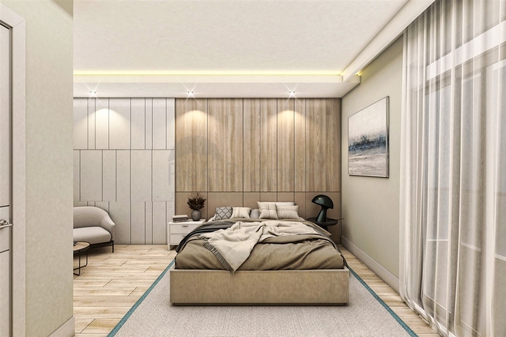 شقق دوبلكس 2 + 1 في حي البرسيمون-أنطاليا