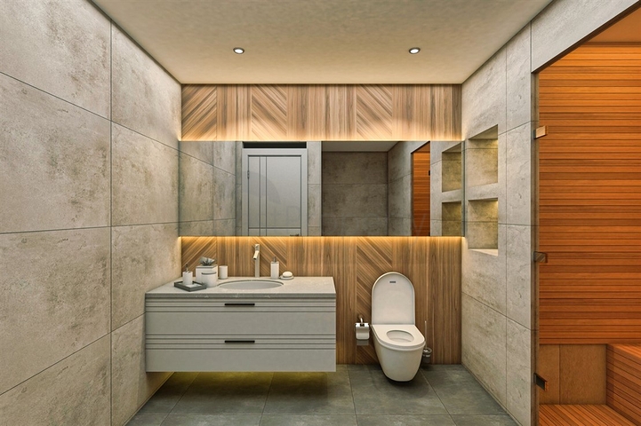 شقق دوبلكس 2 + 1 في حي البرسيمون-أنطاليا