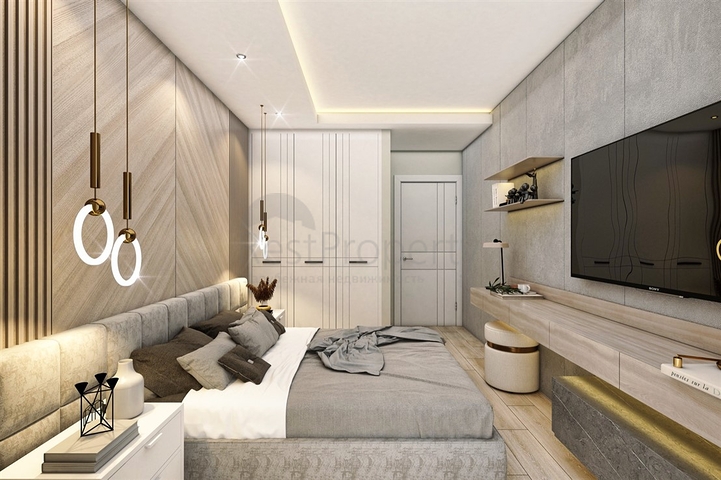 شقق دوبلكس 2 + 1 في حي البرسيمون-أنطاليا