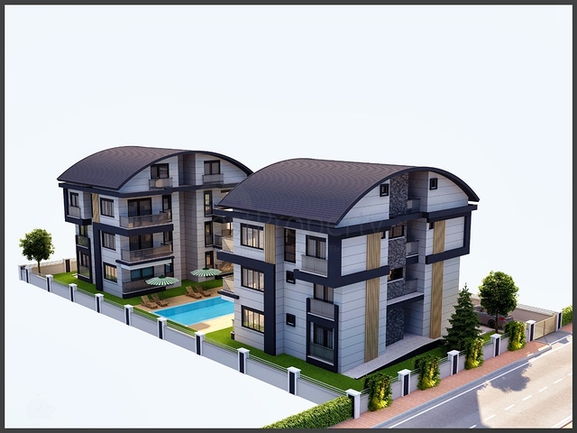 شقق 1+1 ، 2+1 و 3+1 في منطقة بيليك أنطاليا 