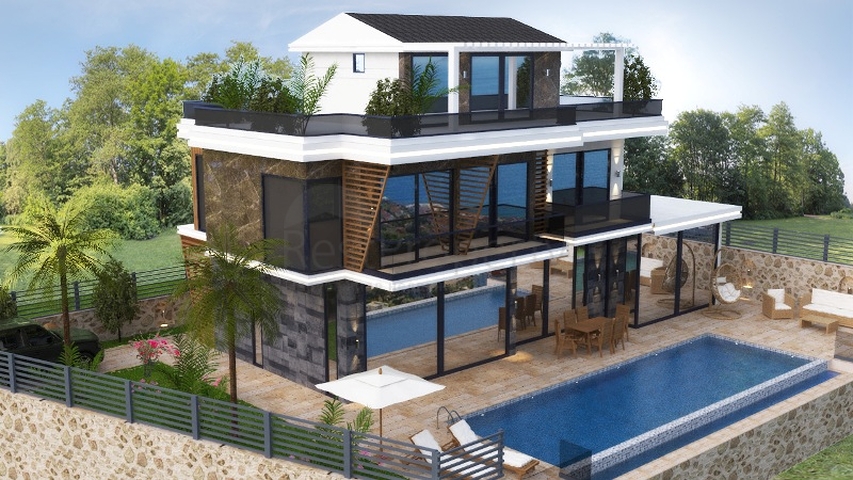 فيلا 4+1 في فتحية-منطقة أنطاليا