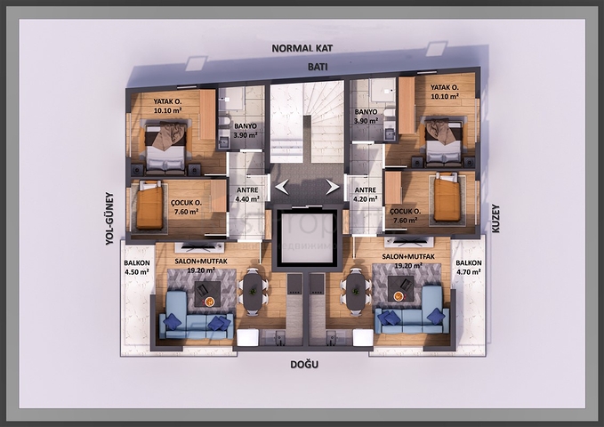 شقق بتصميم 1+1 و 2+1 في منطقة كيزيلاريك - أنطاليا الصغيرة 