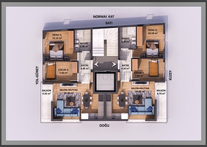 شقق بتصميم 1+1 و 2+1 في منطقة كيزيلاريك - أنطاليا الصغيرة 