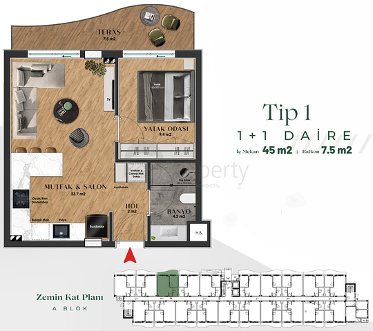 مشروع استثماري في منطقة جوزيلوبا - أنطاليا الصغيرة