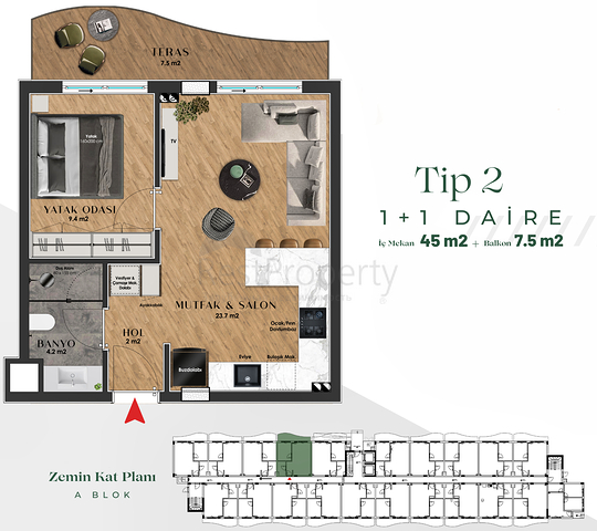 مشروع استثماري في منطقة جوزيلوبا - أنطاليا الصغيرة