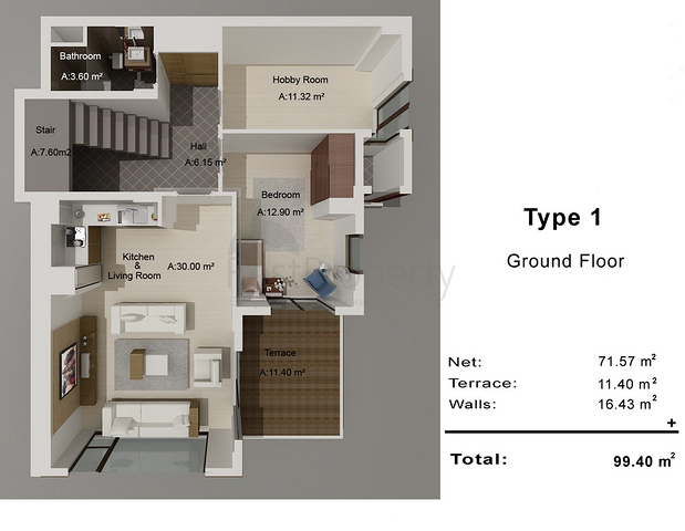 فيلات في حي هاجيسكيلر-أنطاليا