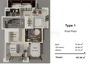 فيلات في حي هاجيسكيلر-أنطاليا