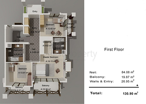 فيلات في حي هاجيسكيلر-أنطاليا