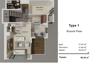 فيلات في حي هاجيسكيلر-أنطاليا