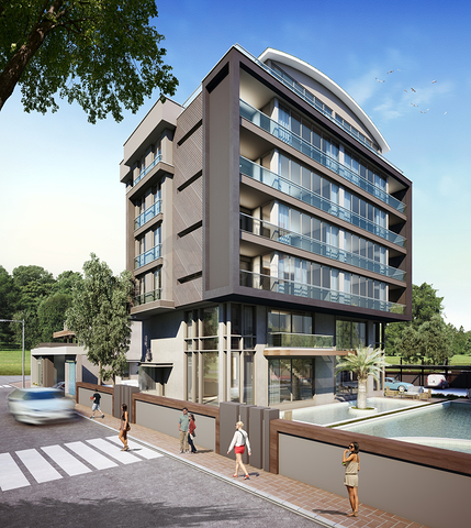 شقق دوبلكس 4+1 و 5+1 في حي ألتينوفا - أنطاليا