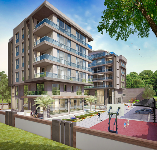 شقق دوبلكس 4+1 و 5+1 في حي ألتينوفا - أنطاليا