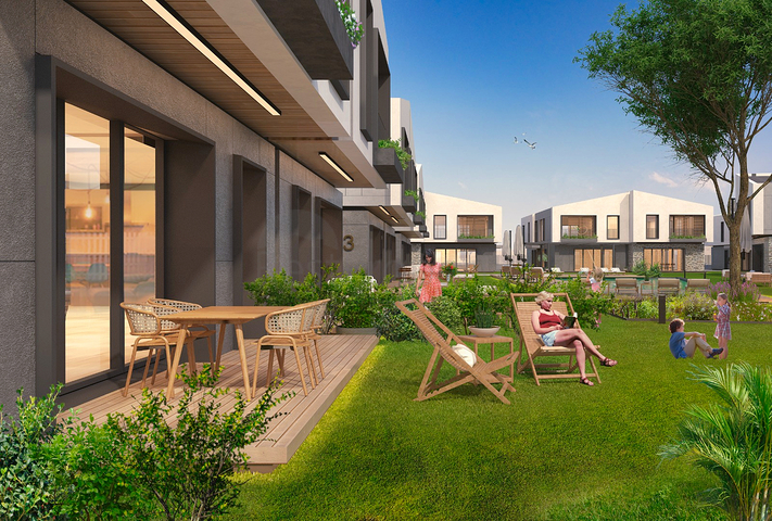 فلل 5 + 1 في المجمع ، في منطقة دوشيميالتي-أنطاليا