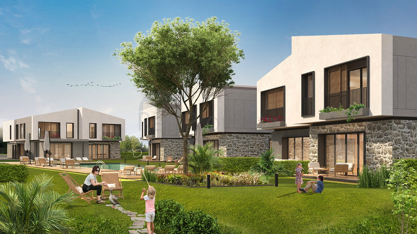 فلل 5 + 1 في المجمع ، في منطقة دوشيميالتي-أنطاليا