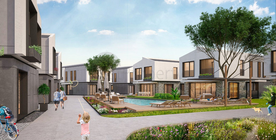 فلل 5 + 1 في المجمع ، في منطقة دوشيميالتي-أنطاليا