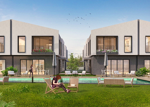 فلل 5 + 1 في المجمع ، في منطقة دوشيميالتي-أنطاليا