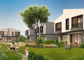 فلل 5 + 1 في المجمع ، في منطقة دوشيميالتي-أنطاليا