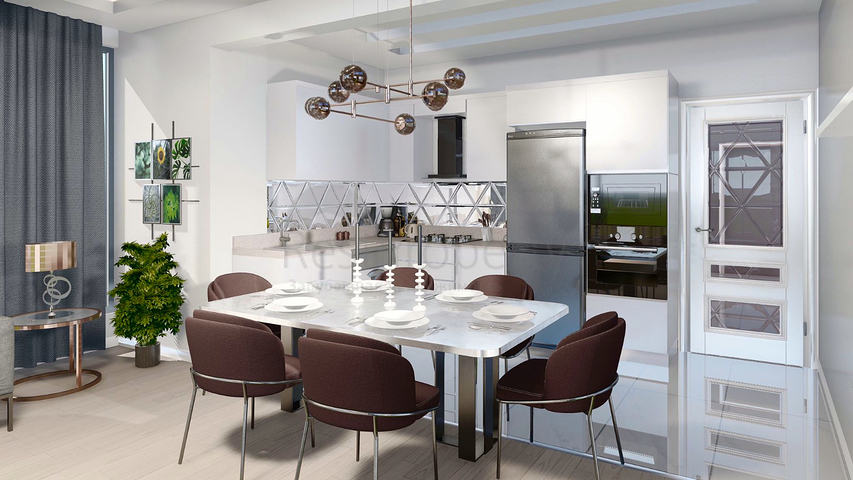 شقة 1 + 1 في منطقة بيليك أنطاليا 