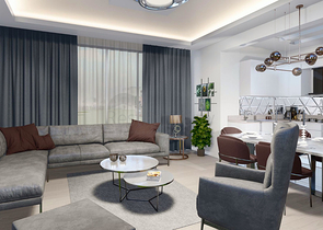 شقة 2 + 1 في منطقة بيليك أنطاليا 