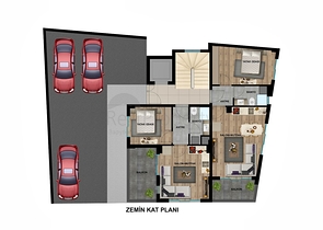 شقق 1+1 في يوكسيكالان-حي أنطاليا 
