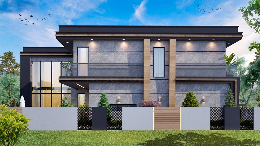 فيلا 4+1 في دوشيمالتي-منطقة أنطاليا 