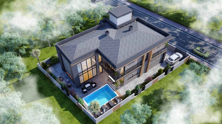 فيلا 4+1 في دوشيمالتي-منطقة أنطاليا 