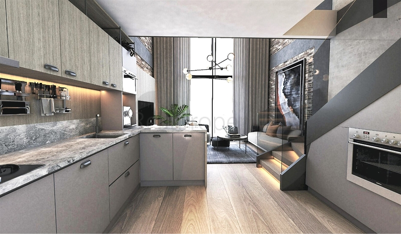 شقق 1+1 في كيبيز-منطقة أنطاليا 