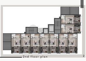 شقق 1+1 في كيبيز-منطقة أنطاليا 