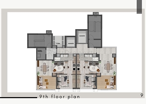 شقق 1+1 في كيبيز-منطقة أنطاليا 