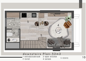 شقق 1+1 في كيبيز-منطقة أنطاليا 
