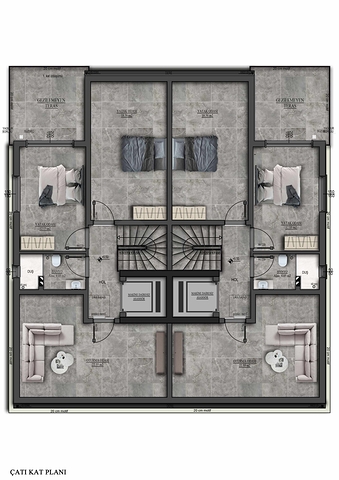 فيلا 5+1 في الملايوسوف - حي أنطاليا