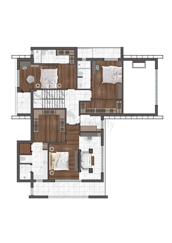 فلل 4 + 1 في دوشيميالتي-منطقة أنطاليا 