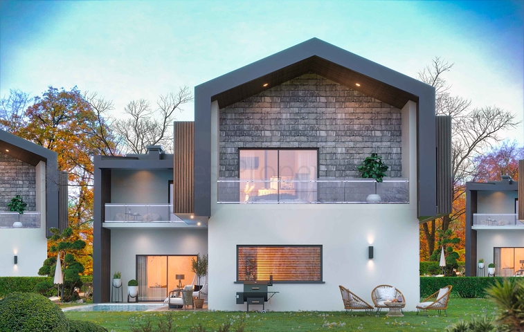 فلل 4 + 1 في دوشيميالتي-منطقة أنطاليا 