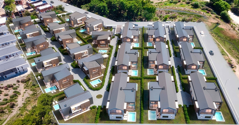 فلل 4 + 1 في دوشيميالتي-منطقة أنطاليا 