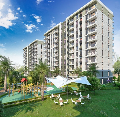 شقق 2+1 و 3+1 في منطقة كيبيز - أنطاليا 