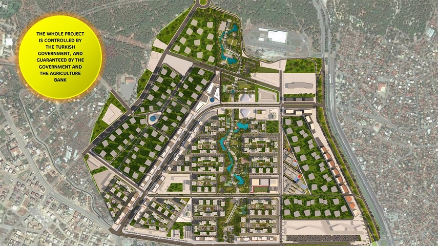 شقق 2+1 و 3+1 في منطقة كيبيز - أنطاليا 