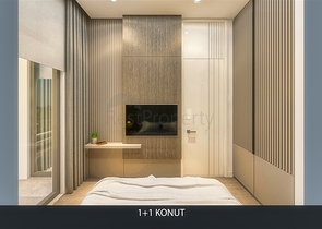 شقة 1+1 في التينتاس-منطقة أنطاليا 