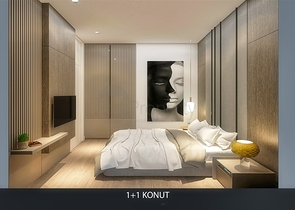 شقة 1+1 في التينتاس-منطقة أنطاليا 