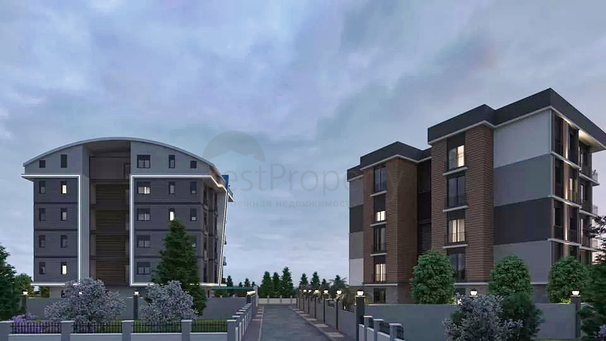 شقق دوبلكس 3+1 و 4+1 و 6+1 في حي كيزيلتوبراك - أنطاليا 